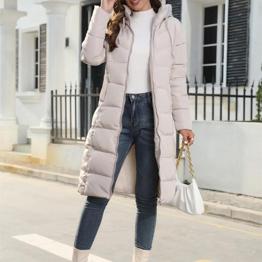 Manteau Long à Capuche pour Femmes