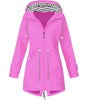 Trenchcoat Imperméable à Capuche pour Femmes