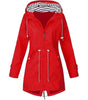 Trenchcoat Imperméable à Capuche pour Femmes