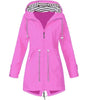 Trenchcoat Imperméable à Capuche pour Femmes