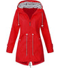 Trenchcoat Imperméable à Capuche pour Femmes