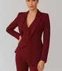 Ensemble Trois Pièces pour Femme: Blazer Ajusté, Gilet et Pantalon Slim