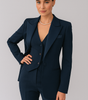 Ensemble Trois Pièces pour Femme: Blazer Ajusté, Gilet et Pantalon Slim