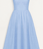 Robe Midi à Encolure Ascot et Coupe Évasée pour Femme | Idéale pour l'Été
