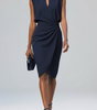 Robe Midi à Encolure Ronde et Détail Noué pour Femme | Idéale pour l'Été