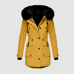 Veste Matelassée Imperméable avec Capuche pour Femmes