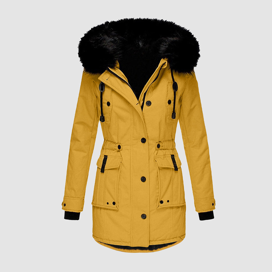 Veste Matelassée Imperméable avec Capuche pour Femmes