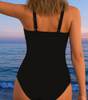 Maillot de Bain Imprimé Décolleté Croisé pour Femme