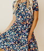 Robe A-ligne à Fleurs pour Femmes
