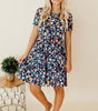 Robe A-ligne à Fleurs pour Femmes