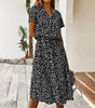 Robe A-Ligne Imprimé Animal pour Femmes