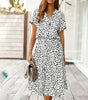 Robe A-Ligne Imprimé Animal pour Femmes