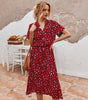 Robe A-Ligne Imprimé Animal pour Femmes