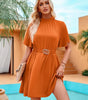 Robe A-ligne avec Ceinture Élégante pour Femmes