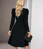 Robe A-Ligne Décolleté en V pour Femmes