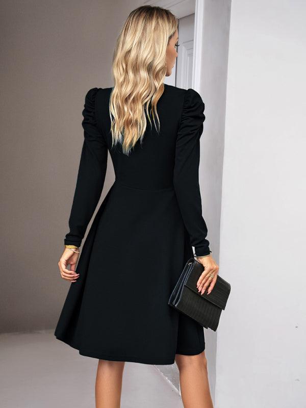 Robe A-Ligne Décolleté en V pour Femmes