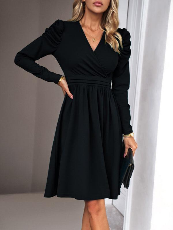 Robe A-Ligne Décolleté en V pour Femmes