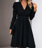 Robe A-Ligne Décolleté en V pour Femmes