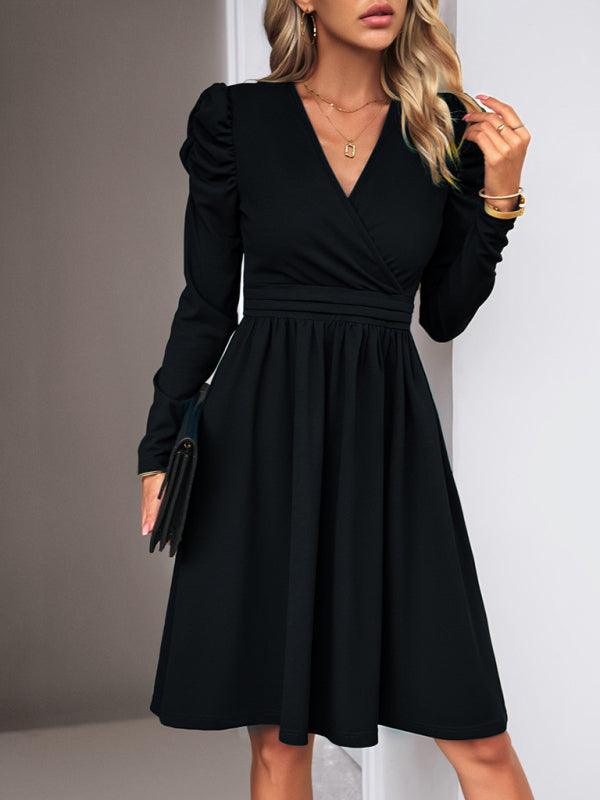 Robe A-Ligne Décolleté en V pour Femmes