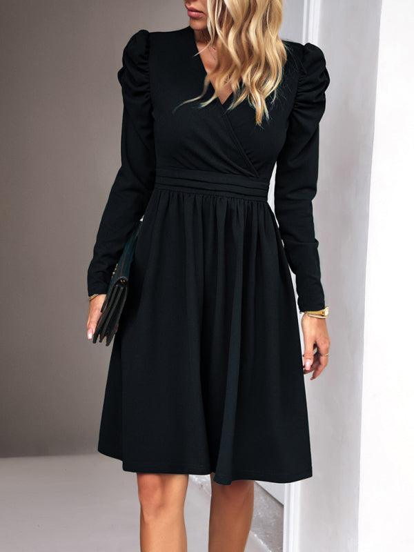 Robe A-Ligne Décolleté en V pour Femmes