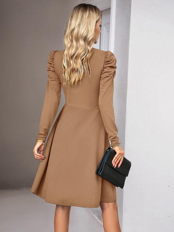 Robe A-Ligne Décolleté en V pour Femmes