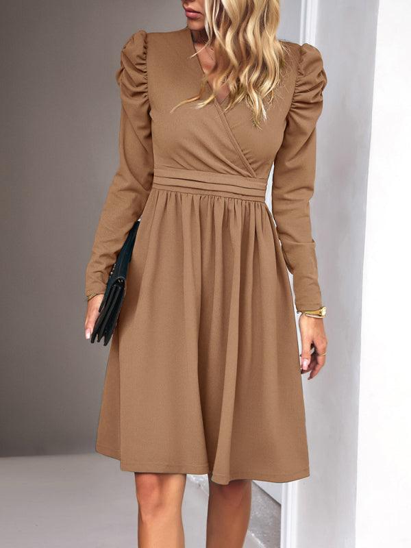 Robe A-Ligne Décolleté en V pour Femmes