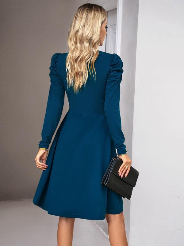 Robe A-Ligne Décolleté en V pour Femmes