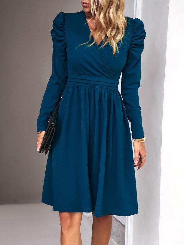 Robe A-Ligne Décolleté en V pour Femmes