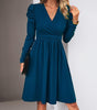 Robe A-Ligne Décolleté en V pour Femmes