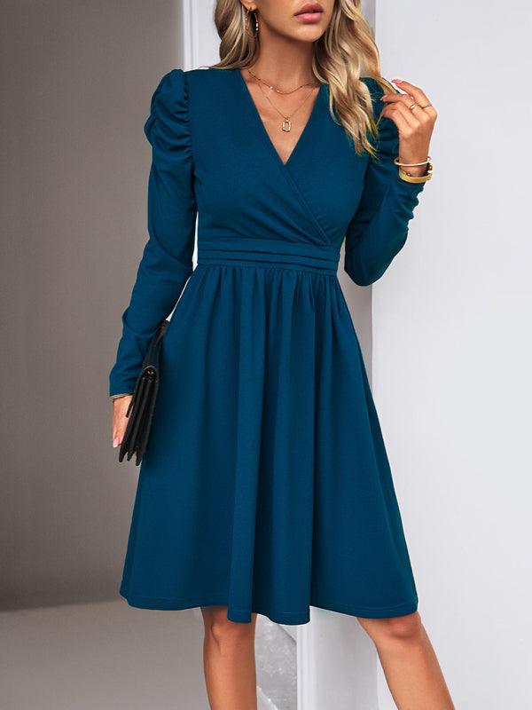 Robe A-Ligne Décolleté en V pour Femmes