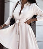 Robe A-ligne Décolleté en V pour Femmes