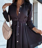 Robe A-ligne Décolleté en V pour Femmes