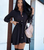 Robe A-ligne Décolleté en V pour Femmes