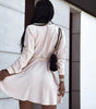 Robe A-ligne Décolleté en V pour Femmes