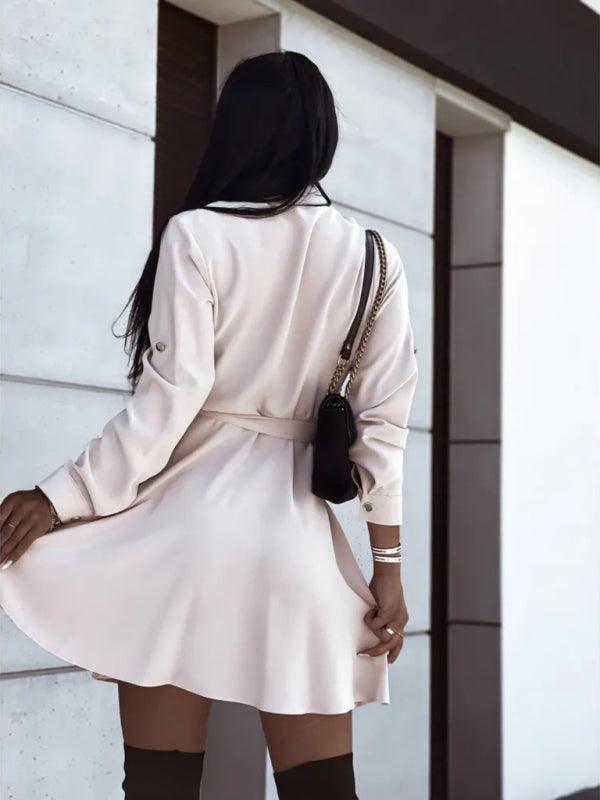 Robe A-ligne Décolleté en V pour Femmes