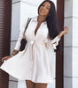 Robe A-ligne Décolleté en V pour Femmes