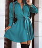 Robe A-ligne Décolleté en V pour Femmes