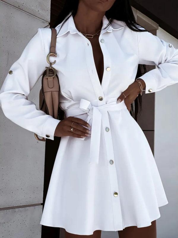 Robe A-ligne Décolleté en V pour Femmes