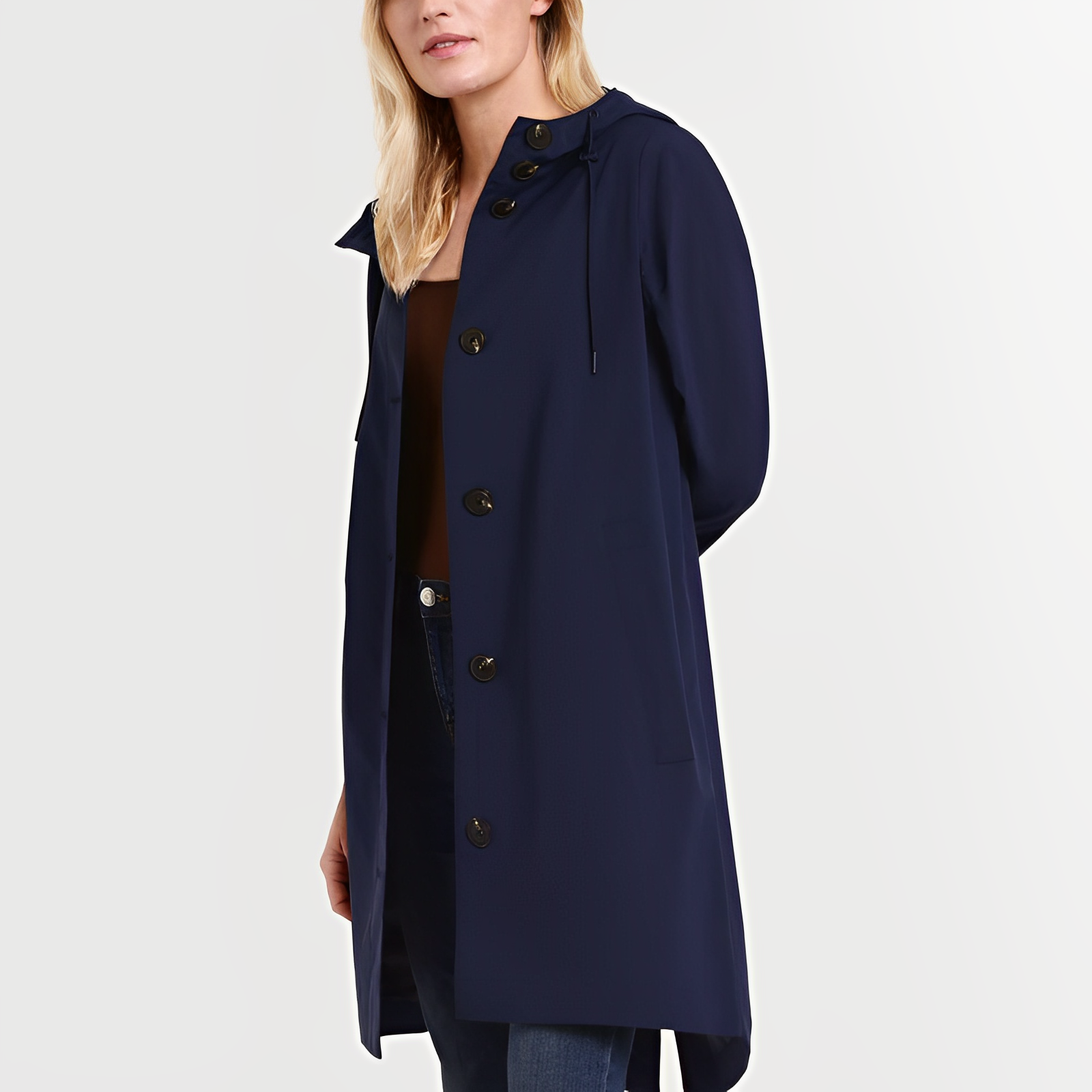 Veste Imperméable avec Capuche pour Femmes