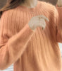 Pull en Tricot à Manches Longues pour Femmes