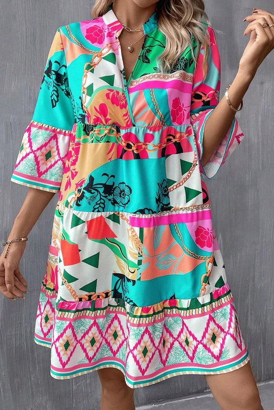Robe Mini Abstraite pour Femmes