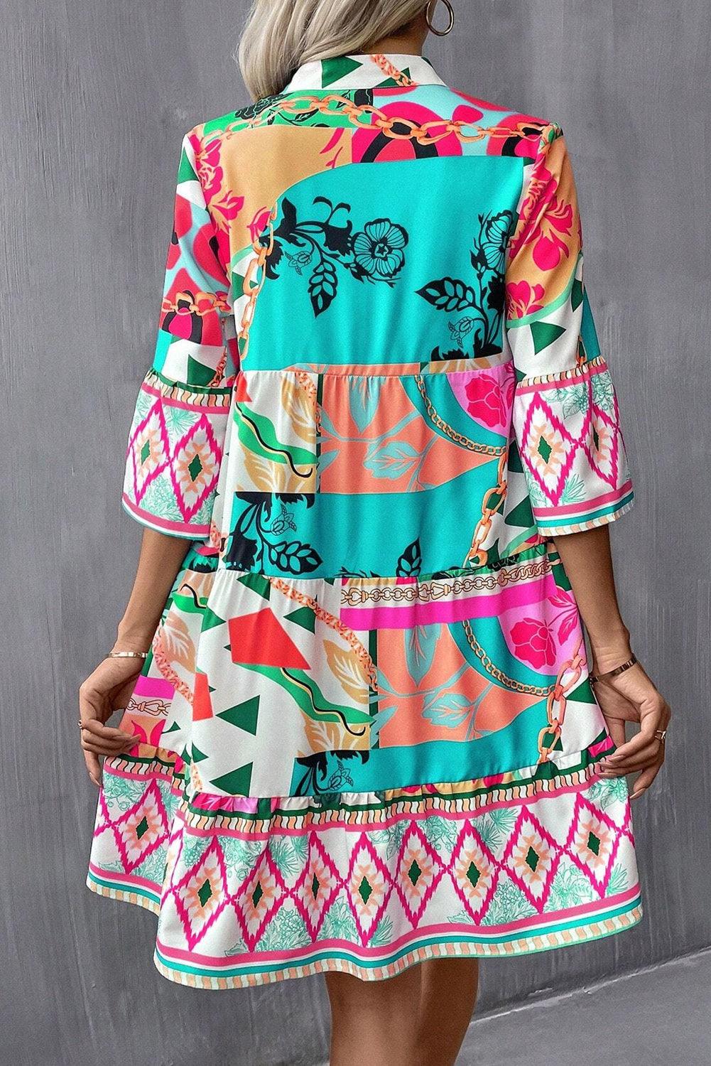 Robe Mini Abstraite pour Femmes