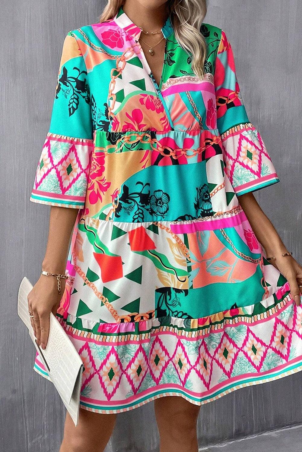 Robe Mini Abstraite pour Femmes