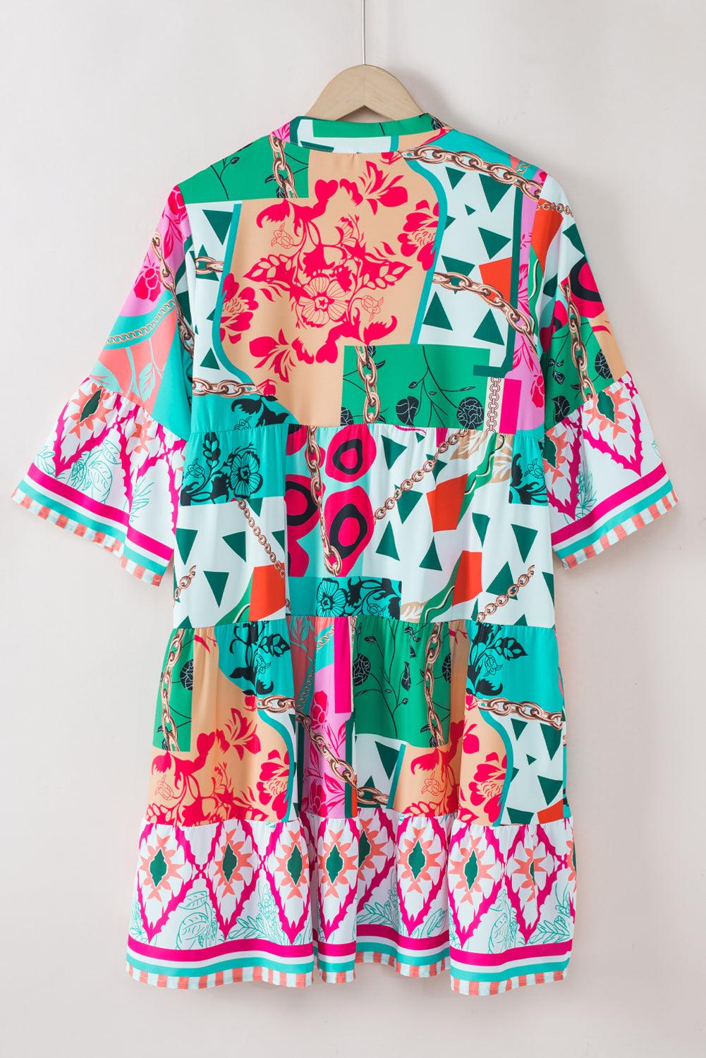 Robe Mini Abstraite pour Femmes