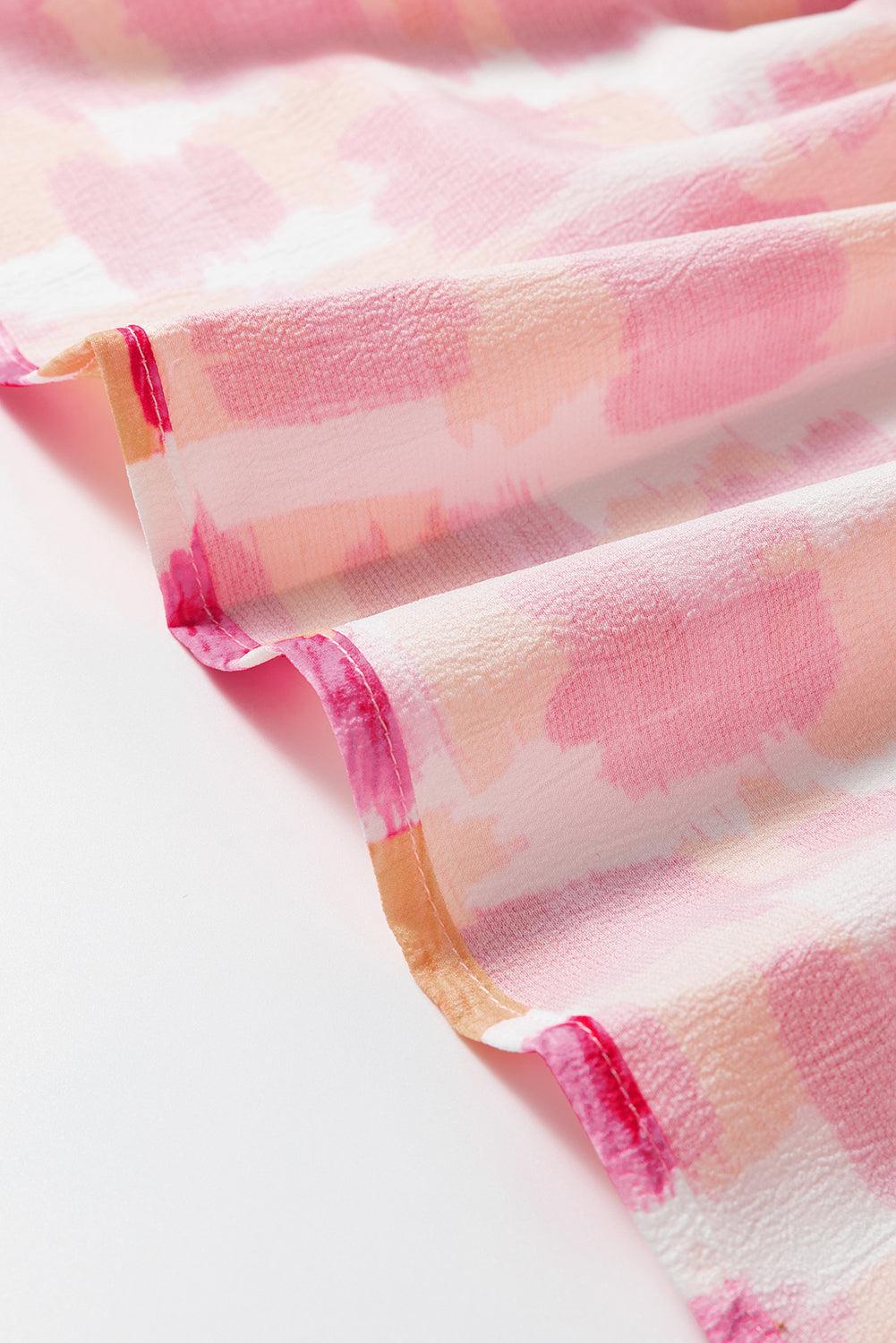 Robe Mini Sans Manches à Imprimé Abstrait pour Femmes