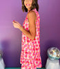 Robe Mini Sans Manches à Imprimé Abstrait pour Femmes