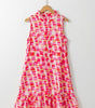 Robe Mini Sans Manches à Imprimé Abstrait pour Femmes