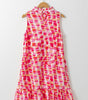Robe Mini Sans Manches à Imprimé Abstrait pour Femmes