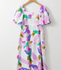 Robe Midi Imprimé Abstrait pour Femmes
