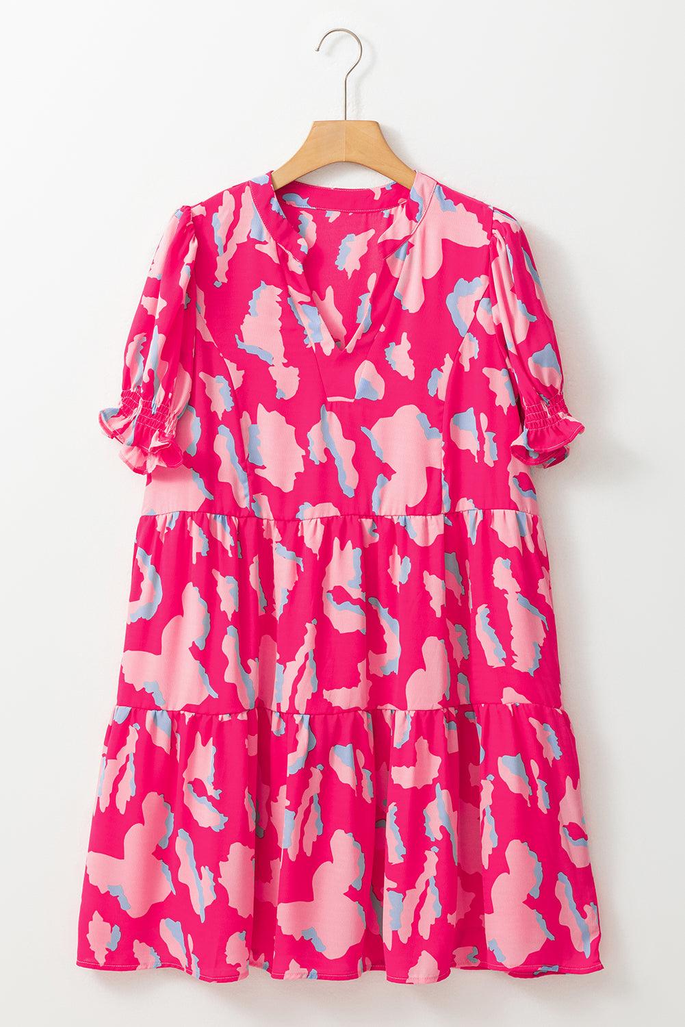 Robe Mini à Imprimé Abstrait pour Femmes